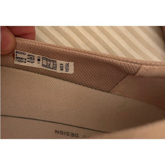 Ecco Barentz Rose Dust Nubuck Leather Slip On flats Size 39EU (8.5 - 9) - Picture 3 of 6